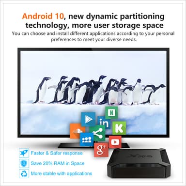 Smart TV-boks Android 10.0 4K 2 GB + 16 GB