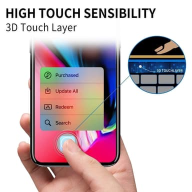 Skjermbeskytter iPhone 11, gjennomsiktig herdet glass