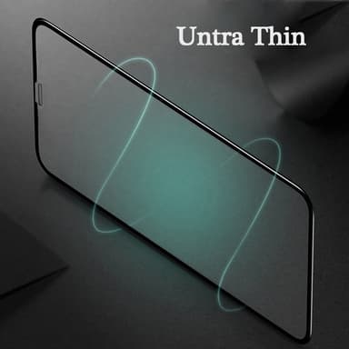iPhone X / iPhone XS heldekkende skjermbeskyttelse 5D herdet glass - Svart