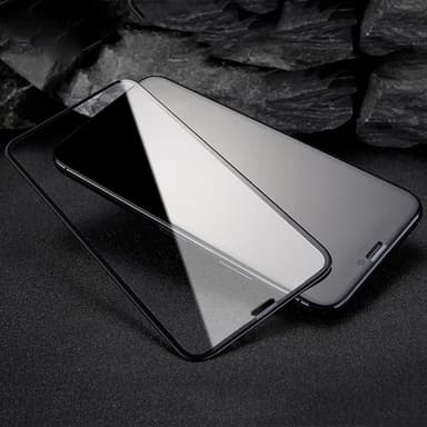 iPhone X / iPhone XS heldekkende skjermbeskyttelse 5D herdet glass - Svart