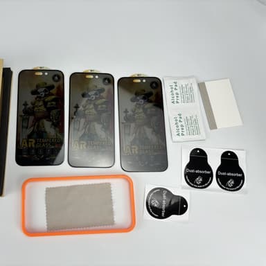 Skjermbeskytter for telefonvern med høy klarhet mot fingeravtrykk 3-pakning 14,5x6,8x0,1 cm iPhone 15