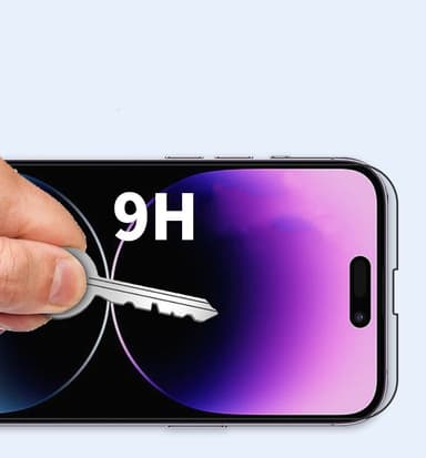 3-pakke herdet glass HD anti-fingeravtrykk skjermfilmsett som er kompatibelt med iPhone Gjennomsiktig iPhone 14 Pro