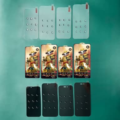 3-pakke herdet glass HD anti-fingeravtrykk skjermfilmsett som er kompatibelt med iPhone Gjennomsiktig iPhone 14 Pro