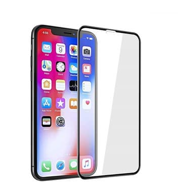 Skjermbeskytter iPhone XR Herdet Glass Svart