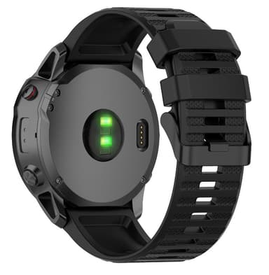 Klokkereim for Garmin Fenix 7/6/5 Black