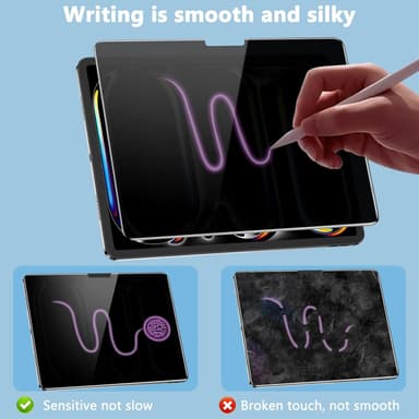 Skjermbeskytter for iPad Anti-Spy herdet glass iPad Pro 13 (2024)