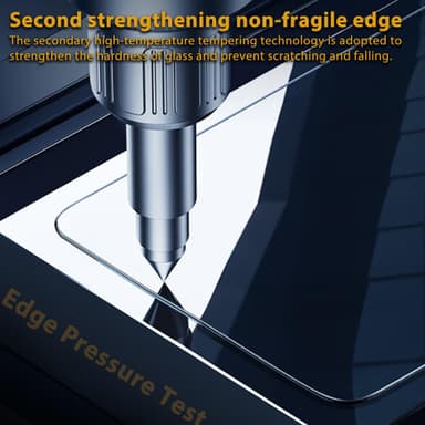 HD herdet glassfilm av aluminiumslegering Fullt deksel Fallsikkert for iPhone Gjennomsiktig iPhone 14 Pro