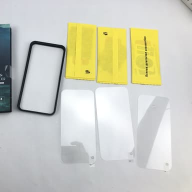 HD herdet glassfilm av aluminiumslegering Fullt deksel Fallsikkert for iPhone Gjennomsiktig iPhone 14 Pro