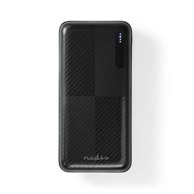Nedis Power Bank | 20000 mAh | 1.5 / 2.0 / 3.0 A | Antall utganger: 2 | Utgangstilkobling: 1x USB-A / 1x USB-C™ | Inngangstilkobling: 1x Micro USB / 1x USB-C™ | PD2.0 18W | Lithium-Polymer