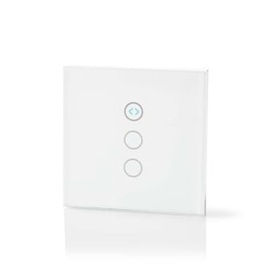 Nedis SmartLife Veggbryter | Wi-Fi | Gardin / Shutter / Solskjerm | Wall Mount | 300 W | Android™ / IOS | Glass | Hvit
