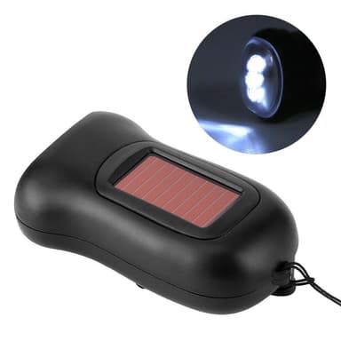 Hånddrevet LED-lommelykt, Svart