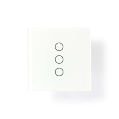 Nedis SmartLife Veggbryter | Wi-Fi | Gardin / Shutter / Solskjerm | Wall Mount | 300 W | Android™ / IOS | Glass | Hvit