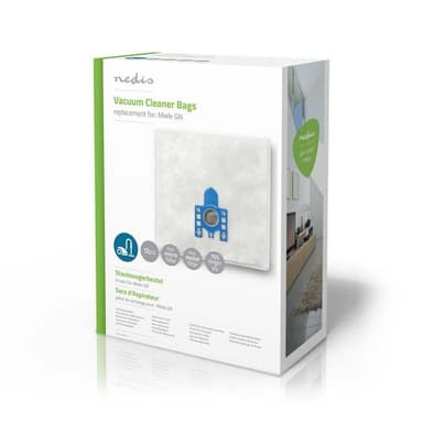 Nedis Støvsugepose- | 12 stk. | Syntetisk | Mest solgt for: Miele | Hvit