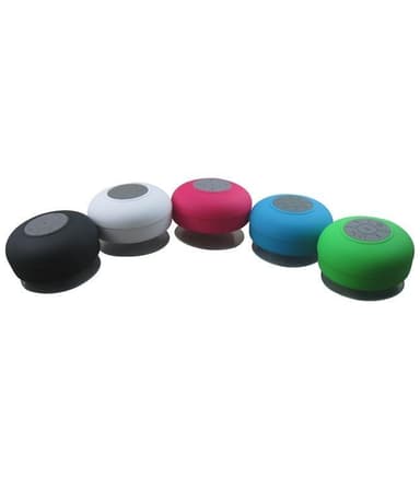 Vanntett Bluetooth-høyttaler med sugekopp (svart)