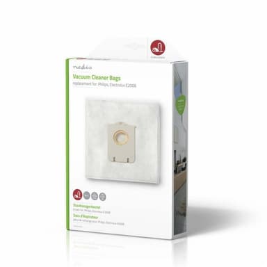 Nedis Støvsugepose- | 4 stk. | Syntetisk | Mest solgt for: Philips / Electrolux | Hvit