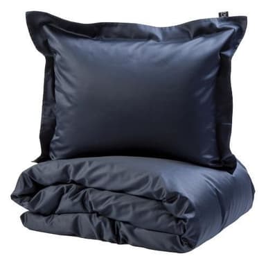 Kosta Linnewäfveri Manchester Satin Pillowcase 50x60cm, Navy