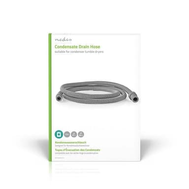 Nedis Outlet Hose | 8 mm | 10 mm | 1.50 m | Bruksområde: Condense Dryer | Gummi / Plast | Grå