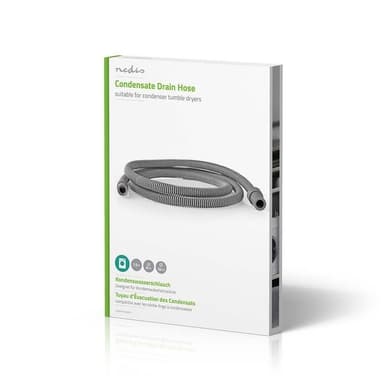 Nedis Outlet Hose | 8 mm | 10 mm | 1.50 m | Bruksområde: Condense Dryer | Gummi / Plast | Grå