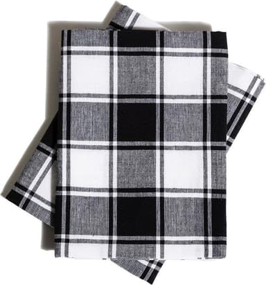 Queen Anne Kökshandduk 2-Pack Svart 45x65