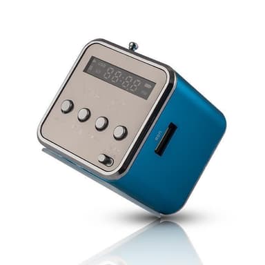 Setty MF-100, trådløs høyttaler med radio, blå