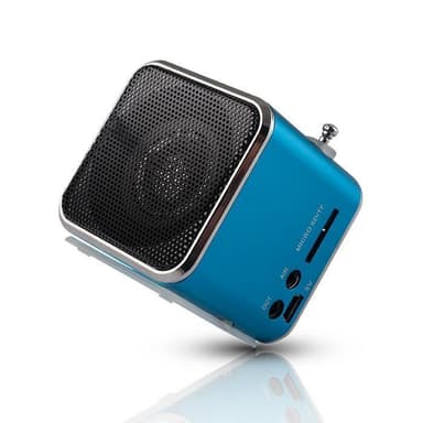 Setty MF-100, trådløs høyttaler med radio, blå