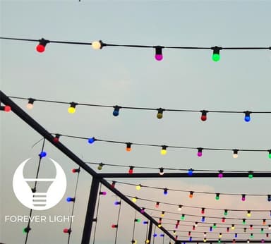 Forever Light Lyskæde med plass til 10 lys, 12 m E27 IP65