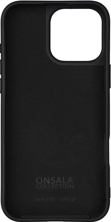 Onsala iPhone 16 Pro Max silikondeksel (sort)