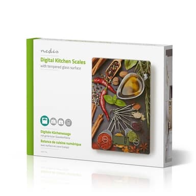 Nedis Kjøkken Scales | Digital | Glass / Plast | Flerfarget