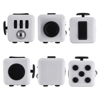 Fidget Cube, Hvit/Svart