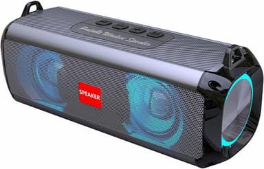 Trådløs LED Bluetooth-høyttaler, svart