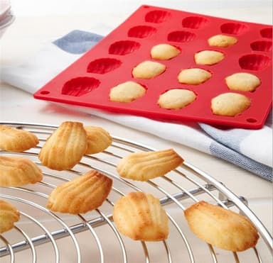Bakeform i silikon, Madeleine-kaker
