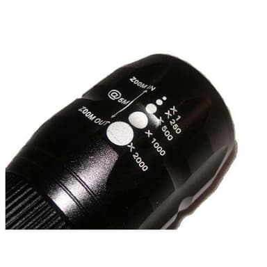 Lommelykt med zoom, 5W LED