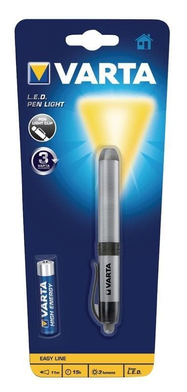Varta LED Lommelykt 3 lm Sølv