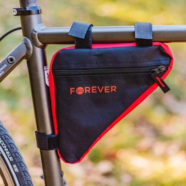 Forever Outdoor  Sykkelveske til sykkelstativ, Black/Red