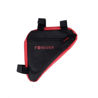 Forever Outdoor  Sykkelveske til sykkelstativ, Black/Red