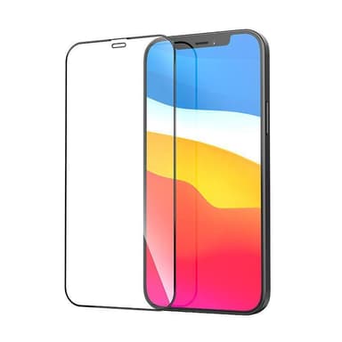 Skjermbeskytter i 9H herdet glass til iPhone 13, svart