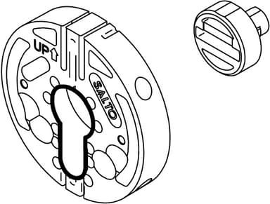 Danalock nøkkelvenderadapter (euro-profil)