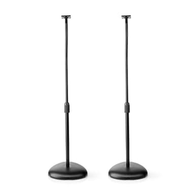 Nedis Speaker Mount | Kompatibel med: Universell | Gulv | 4.5 kg | Høydejusterbar | ABS / Stål | Sort