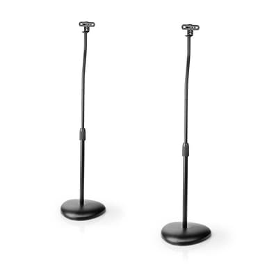 Nedis Speaker Mount | Kompatibel med: Universell | Gulv | 4.5 kg | Høydejusterbar | ABS / Stål | Sort