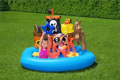 Bestway Oppblåsbart barnebasseng / badeland, piratskip