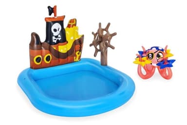 Bestway Oppblåsbart barnebasseng / badeland, piratskip