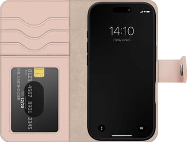 Ideal of Sweden Magnet Wallet+ iPhone 16 Pro lommebokdeksel (rosa)