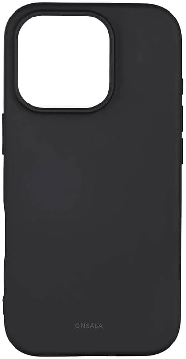 Onsala iPhone 16 Pro silikondeksel (sort)