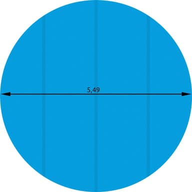 Bassengtrekk rundt - Ø 549 cm