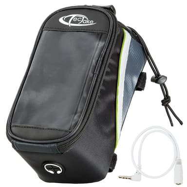 Mobilholder sykkel - 20,5 x 10 x 10,5 cm,svart/grå/grønn