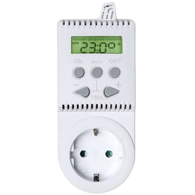 Termostat for stikkontakt TS05 - hvit