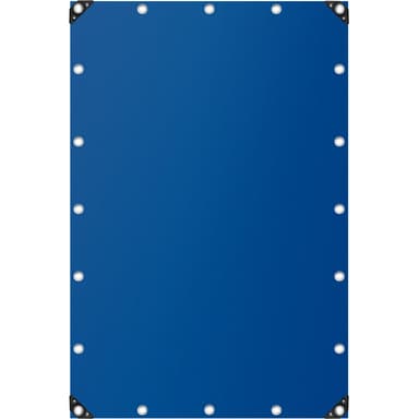 Presenning, vanntett blå - 3 x 6 m