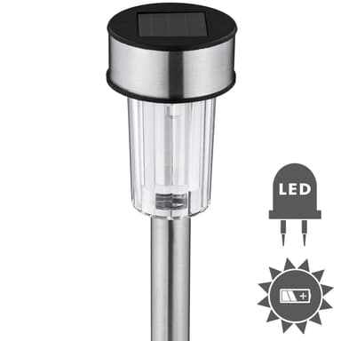 24 stk solcellelamper LED - sølv