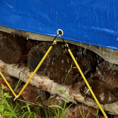 Presenning, vanntett blå - 3 x 6 m