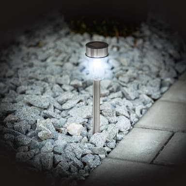 24 stk solcellelamper LED - sølv